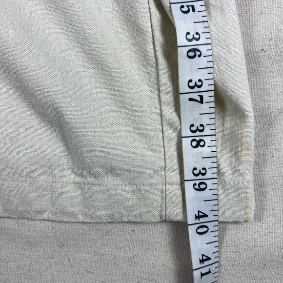 Neutral Wrap Tie-Front Pants S | Relaxed Boho Linen Wide-Leg Harem Beach Resort - Picture 11 of 11